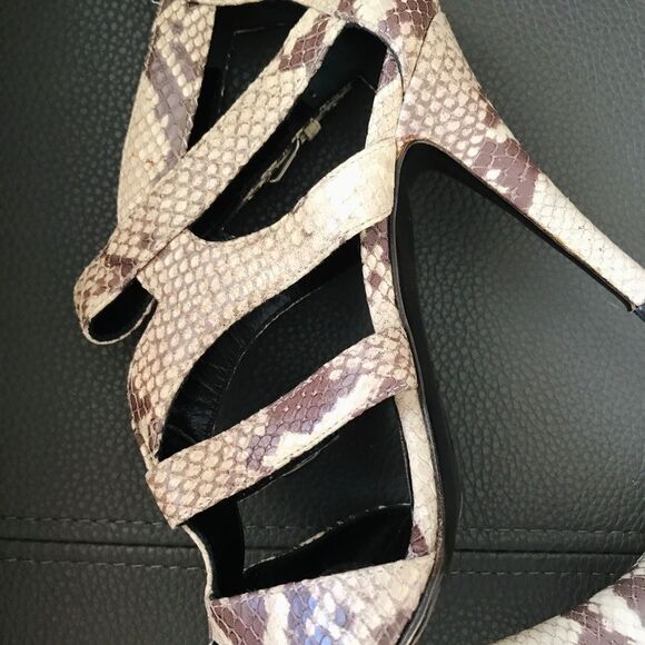 Guíseppe Zanetti snake print leather heels - Picture 14 of 14